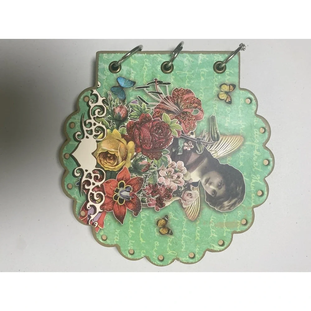 Victorian Fairy Notebooks Scratch Pads Heavy Duty Wooden Lovely Ladies Floral